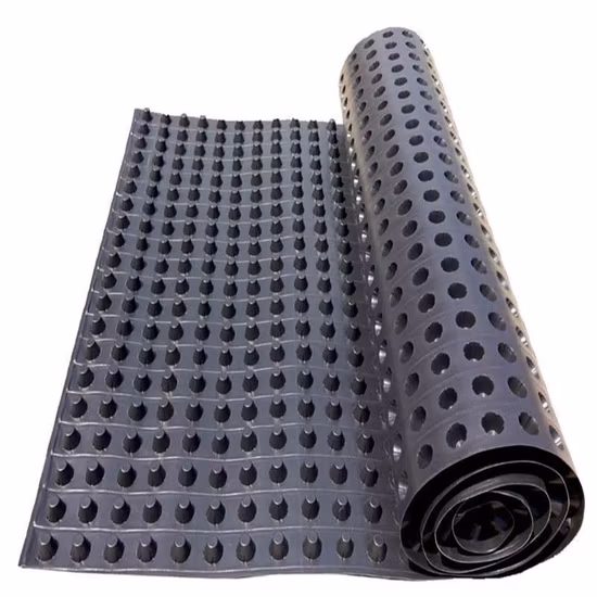 Mejor precio Tablero de drenaje de plástico con hoyuelos HDPE para construcción/materiales de construcción de alta calidad