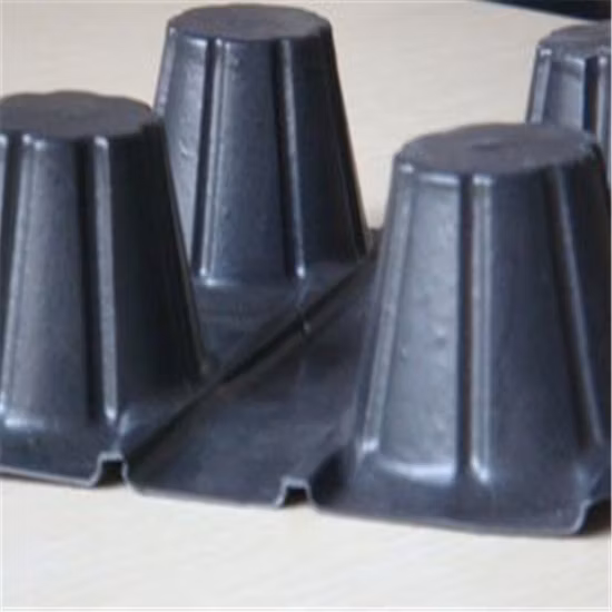 Tablero de drenaje de HDPE con hoyuelos ecológicos de 8 mm para construcción de edificios