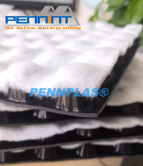 Tablero de drenaje con hoyuelos de HDPE de alta calidad con mejores ventas para materiales de construcción de movimiento de tierras