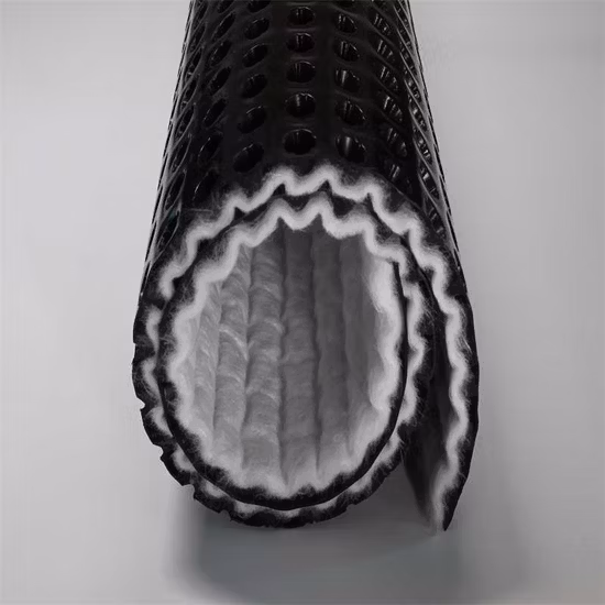 Tablero de drenaje compuesto de hoyuelos de HDPE de material de construcción de túneles
